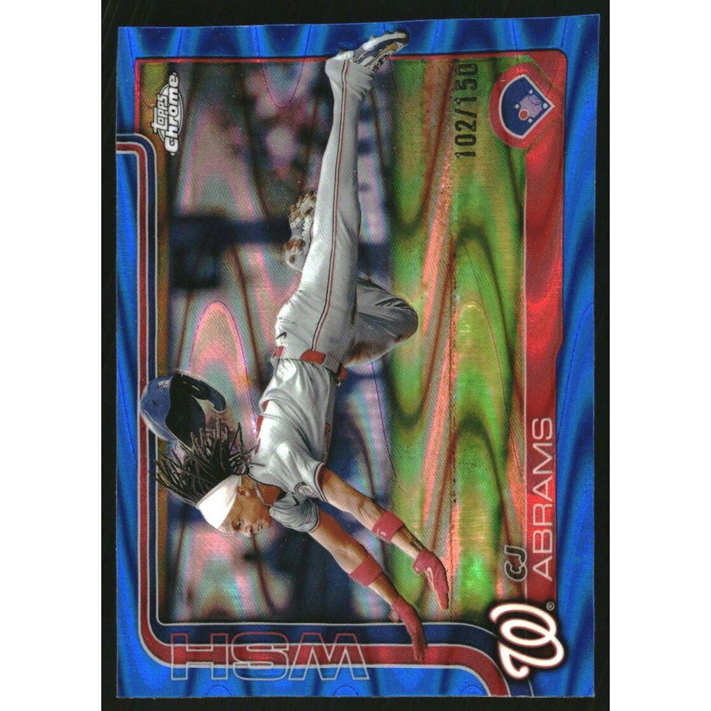 2025 Topps Chrome Blue RayWave Refractor CJ Abrams #176: $13.50 2025 Topps Chrome Blue RayWave Refractor CJ Abrams #176: $13.50