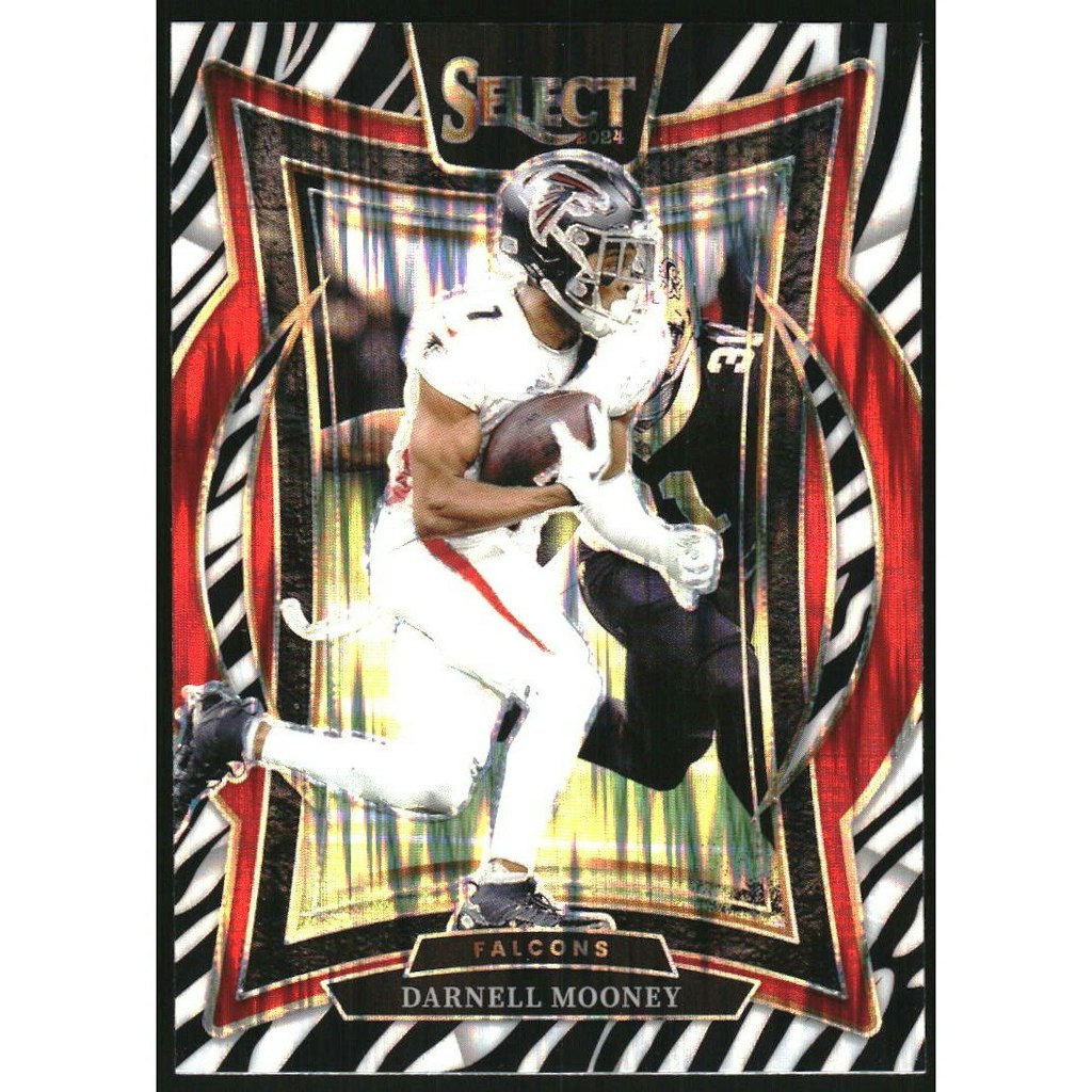 2024 Select Prizm Zebra Shock Darnell Mooney Trading Card: $25 2024 Select Prizm Zebra Shock Darnell Mooney Trading Card: $25