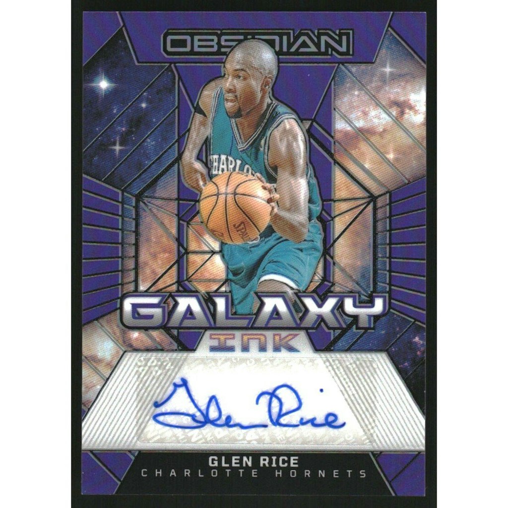 2023-24 Panini Obsidian Galaxy Ink Glen Rice Autograph Card: $22.50 2023-24 Panini Obsidian Galaxy Ink Glen Rice Autograph Card: $22.50
