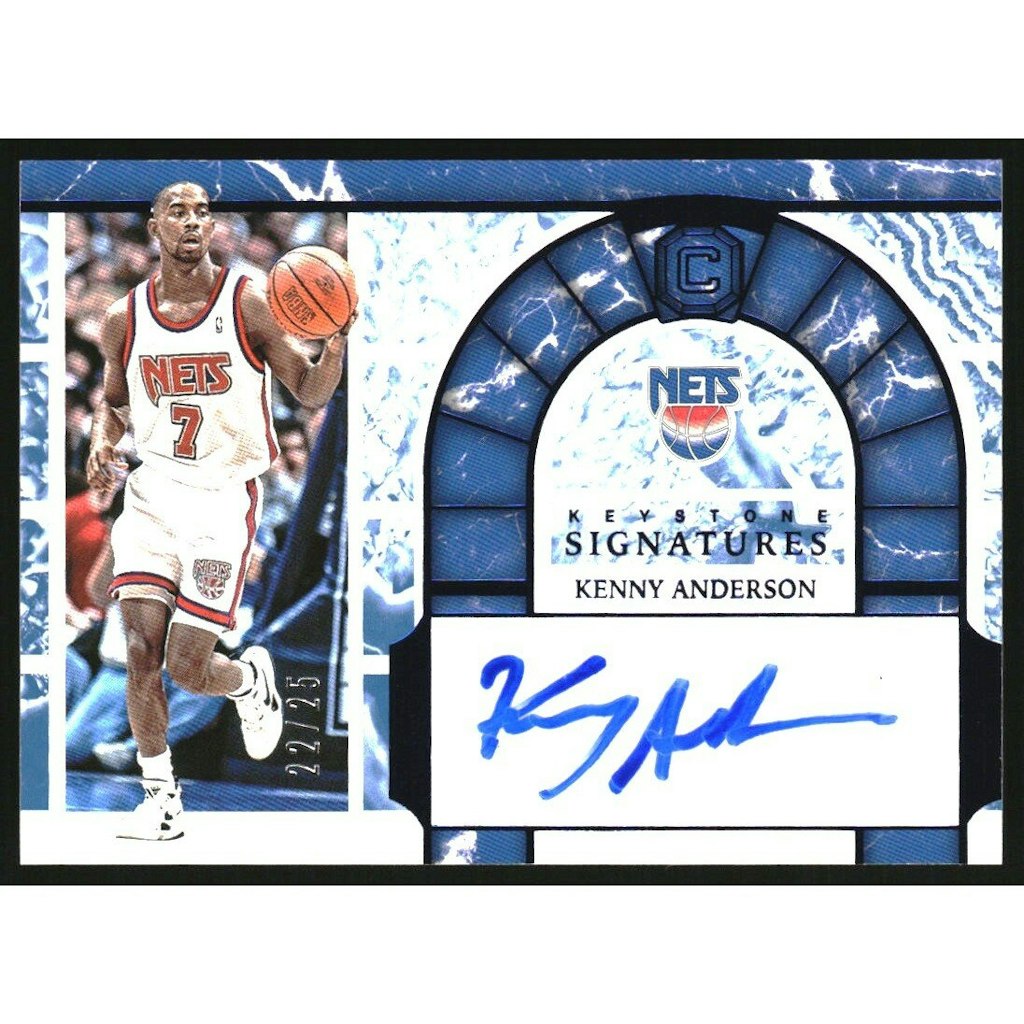 2018-19 Panini Cornerstones Kenny Anderson Keystone Signatures Quartz Trading Card: $15 2018-19 Panini Cornerstones Kenny Anderson Keystone Signatures Quartz Trading Card: $15