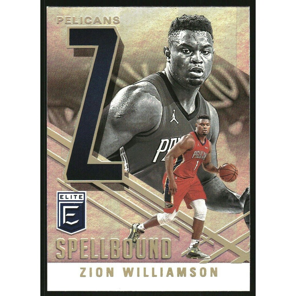 2020-21 Elite Spellbound Zion Williamson Trading Card: $27 2020-21 Elite Spellbound Zion Williamson Trading Card: $27