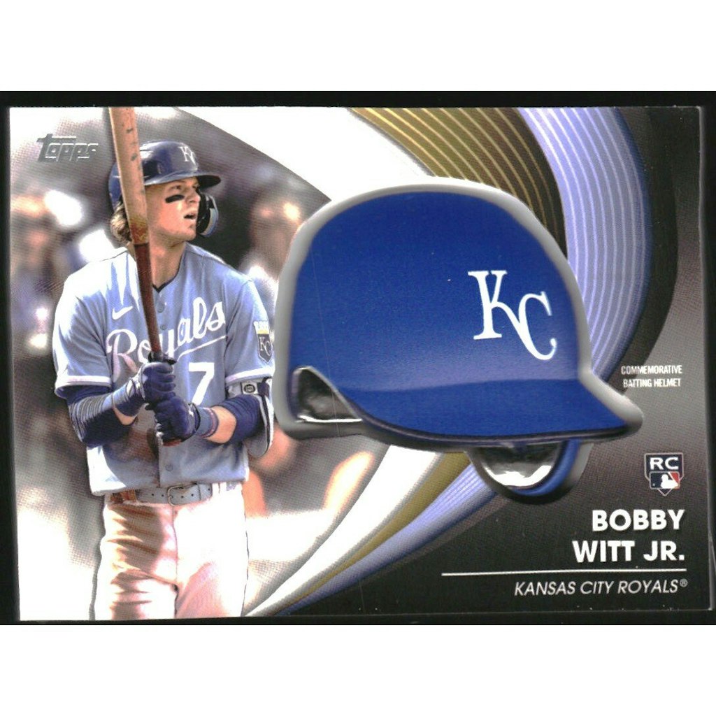 Bobby Witt Jr. 2022 Topps Update Commemorative Batting Helmet Card: $54 Bobby Witt Jr. 2022 Topps Update Commemorative Batting Helmet Card: $54