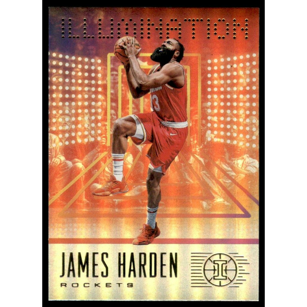 2019-20 Panini Illusions James Harden Illumination Trading Card: $18 2019-20 Panini Illusions James Harden Illumination Trading Card: $18