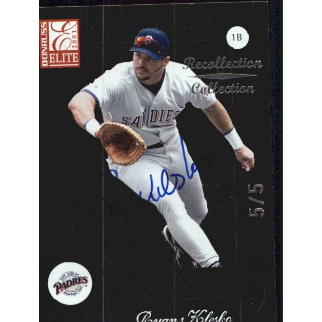 Ryan Klesko 2002 Donruss Elite Recollection Autograph Card: $30 Ryan Klesko 2002 Donruss Elite Recollection Autograph Card: $30
