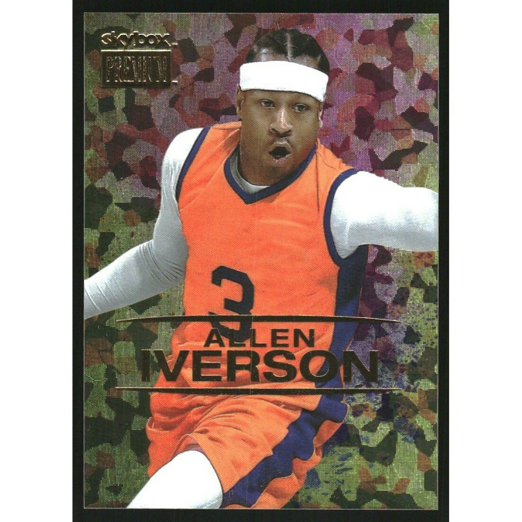 2021 Skybox Premium Metal Universe Champions Allen Iverson Star Topaz Card: $10 2021 Skybox Premium Metal Universe Champions Allen Iverson Star Topaz Card: $10