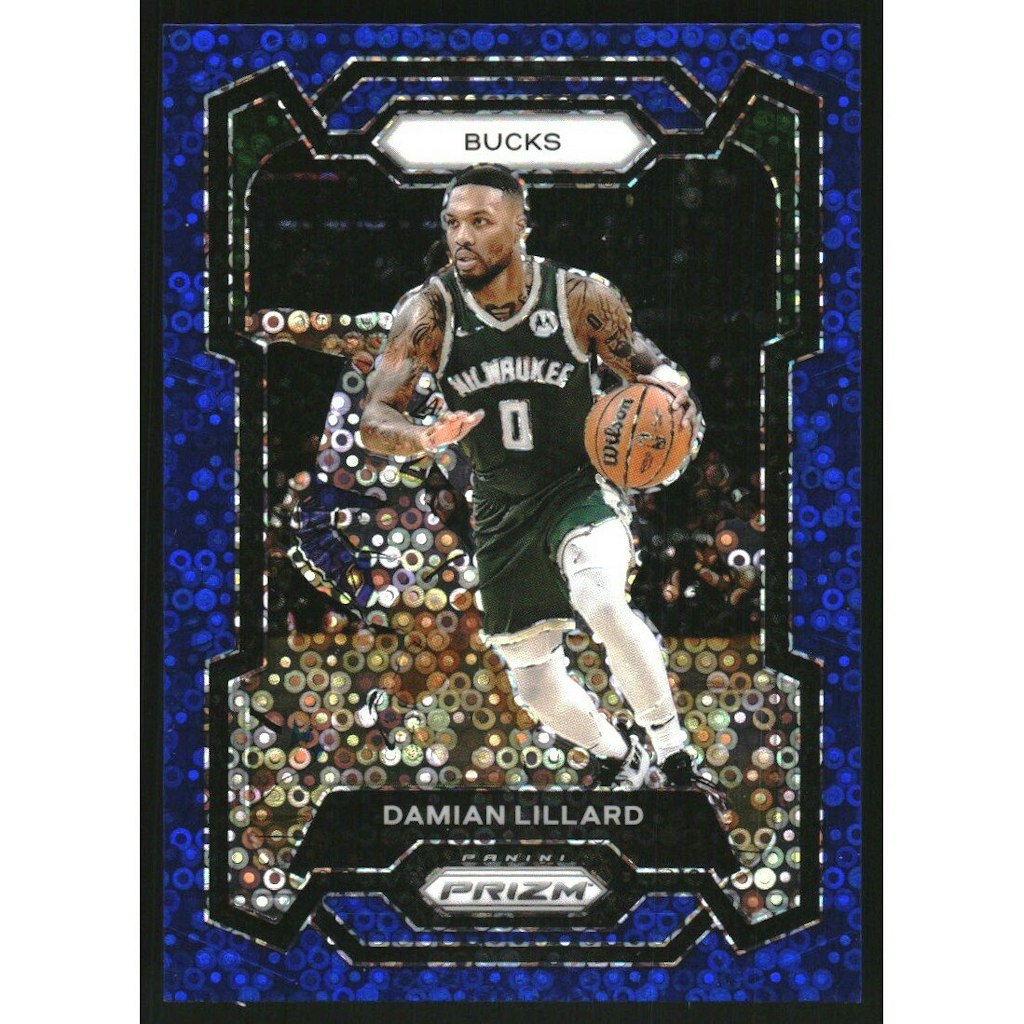 2023-24 Panini Prizm Fast Break Blue Damian Lillard #35 Trading Card: $27 2023-24 Panini Prizm Fast Break Blue Damian Lillard #35 Trading Card: $27