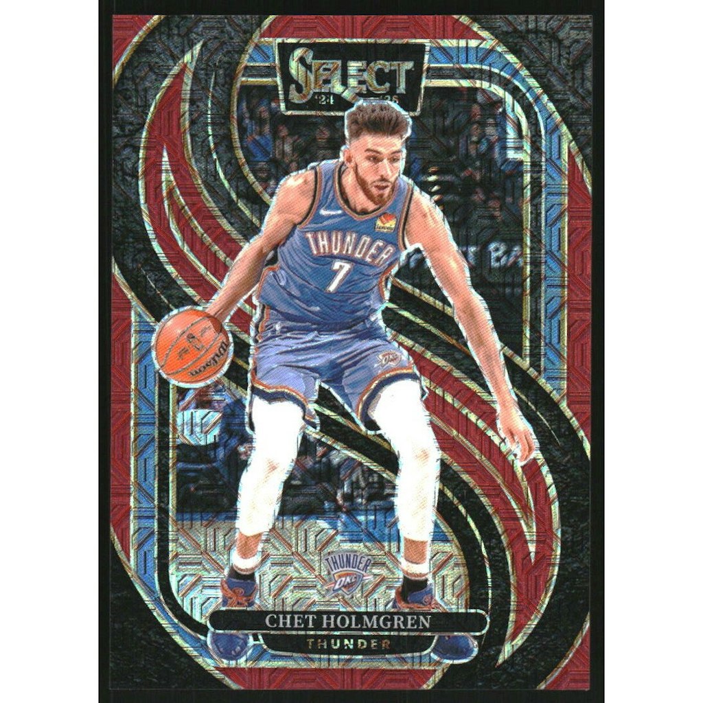 2024-25 Select Red Mojo Prizm Chet Holmgren #128 Card: $27 2024-25 Select Red Mojo Prizm Chet Holmgren #128 Card: $27