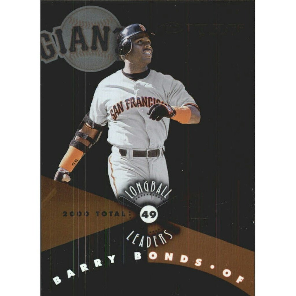 2001 Donruss Longball Leaders Barry Bonds #LL3: $14 2001 Donruss Longball Leaders Barry Bonds #LL3: $14