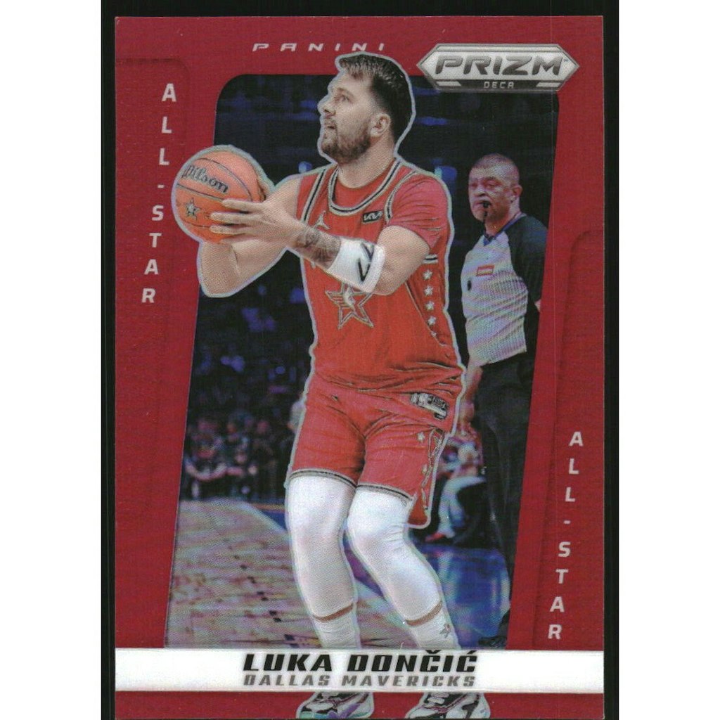 2024-25 Prizm Luka Doncic Deca Prizms Red Card: $45 2024-25 Prizm Luka Doncic Deca Prizms Red Card: $45