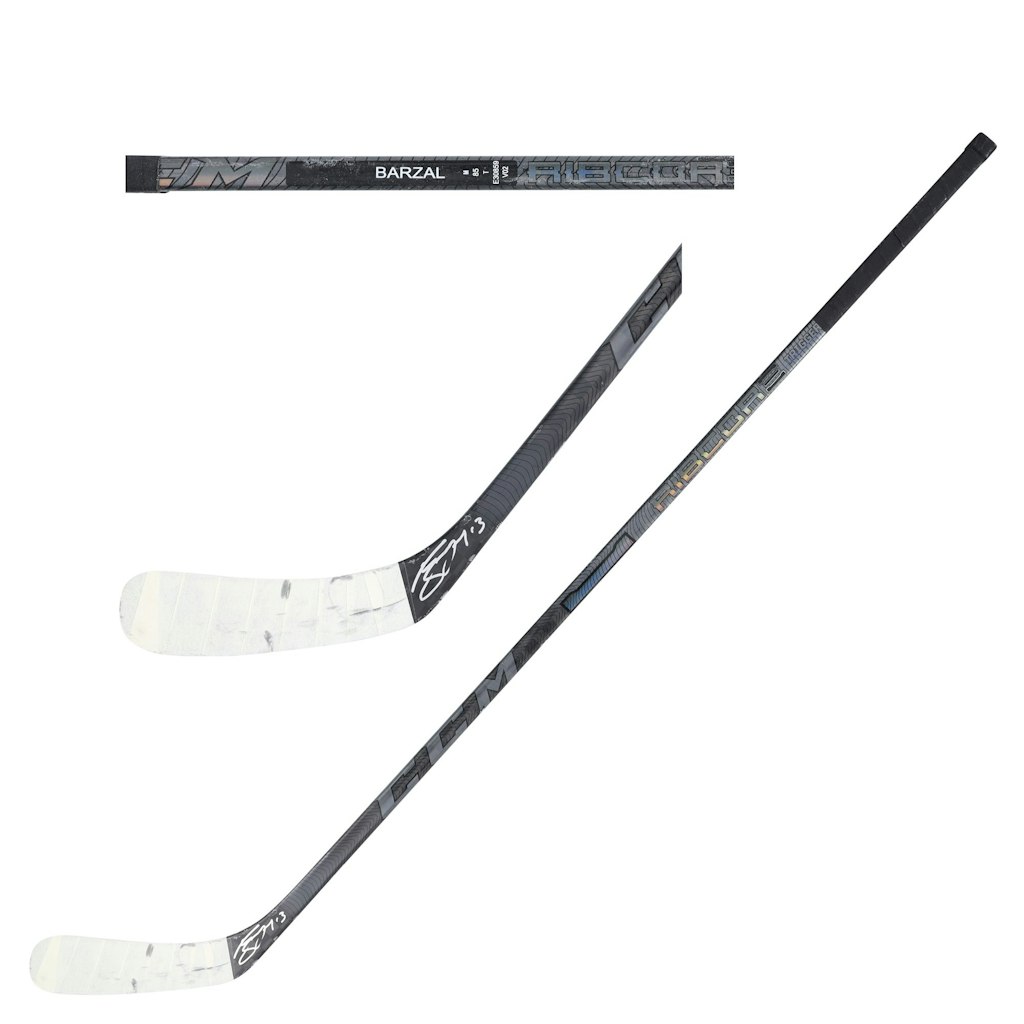 Mathew Barzal Autographed Game-Used New York Islanders CCM Stick: $1,999.99 Mathew Barzal Autographed Game-Used New York Islanders CCM Stick: $1,999.99