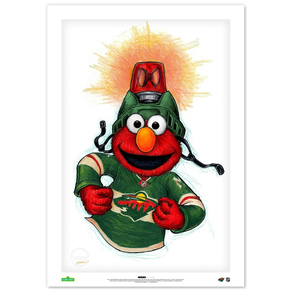 Elmo Minnesota Wild 14" x 20" Fine Art Print: $99.99 Elmo Minnesota Wild 14" x 20" Fine Art Print: $99.99