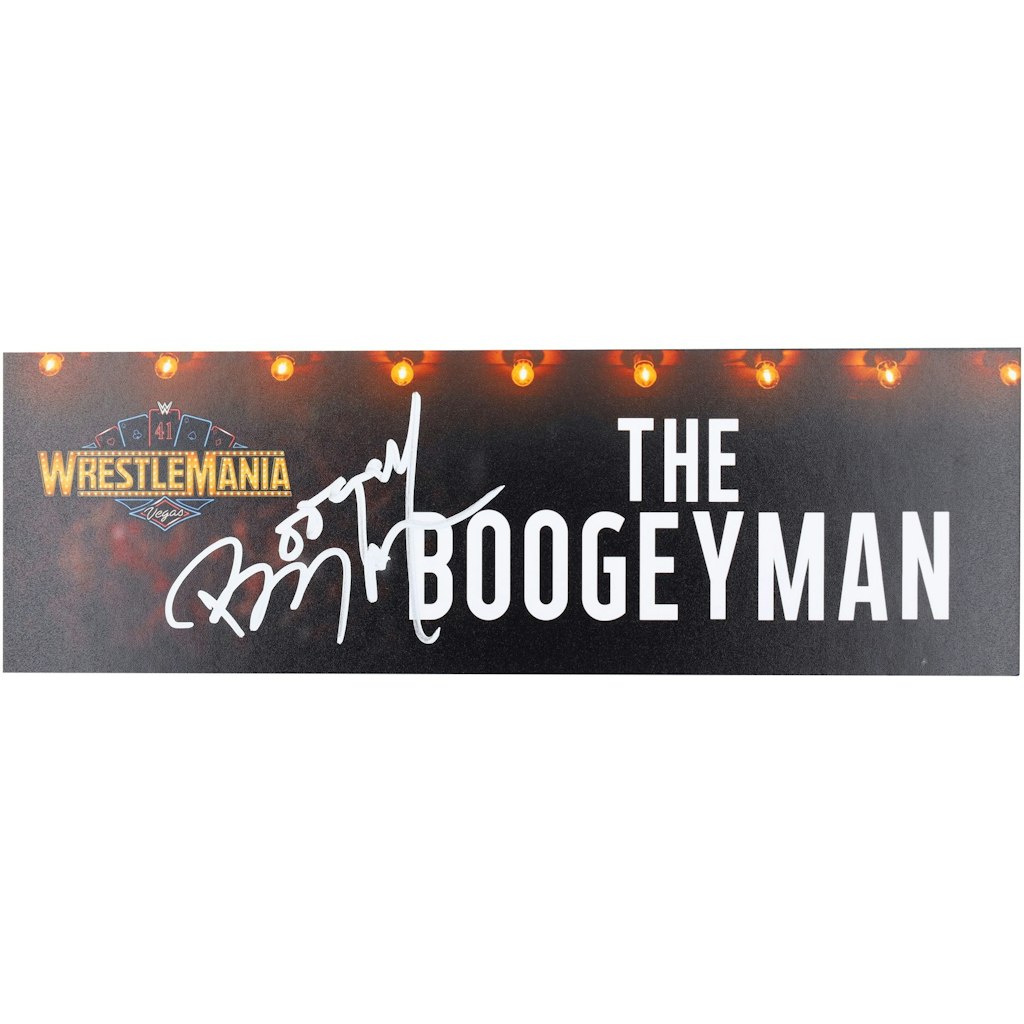 The Boogeyman Autographed WrestleMania 41 Event-Used Nameplate: $299.99 The Boogeyman Autographed WrestleMania 41 Event-Used Nameplate: $299.99