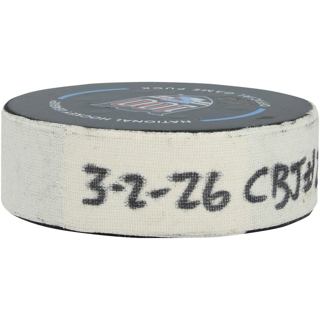 Kirill Marchenko Columbus Blue Jackets Game-Used Goal Puck: $199.99 Kirill Marchenko Columbus Blue Jackets Game-Used Goal Puck: $199.99