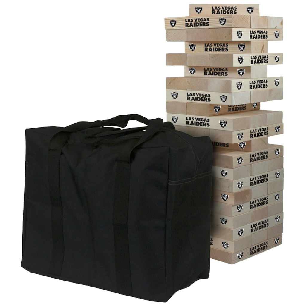 Las Vegas Raiders Giant Wooden Tumble Tower Game: $209.99 Las Vegas Raiders Giant Wooden Tumble Tower Game: $209.99