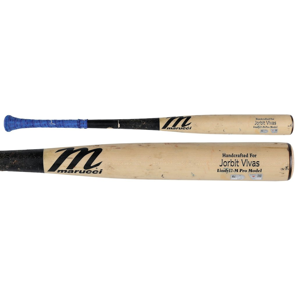 Jorbit Vivas Washington Nationals Game-Used Marucci Broken Bat: $399.99 Jorbit Vivas Washington Nationals Game-Used Marucci Broken Bat: $399.99