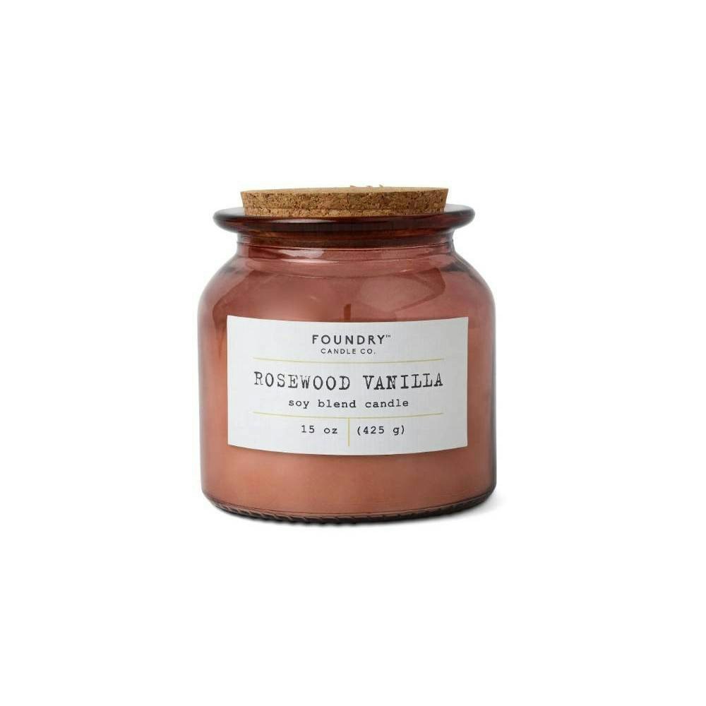 Foundry Candle Co. 15oz Rosewood Vanilla Jar Candle: $14.99 Foundry Candle Co. 15oz Rosewood Vanilla Jar Candle: $14.99
