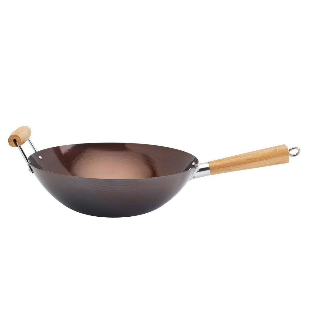 Infuse 14-inch Open Wok with Bamboo Handle: $22.49