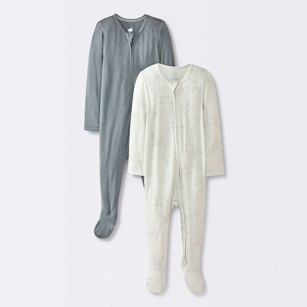 Cloud Island Baby Boys' Long Sleeve Footed Pajamas 2-Pack: $17 Cloud Island Baby Boys' Long Sleeve Footed Pajamas 2-Pack: $17