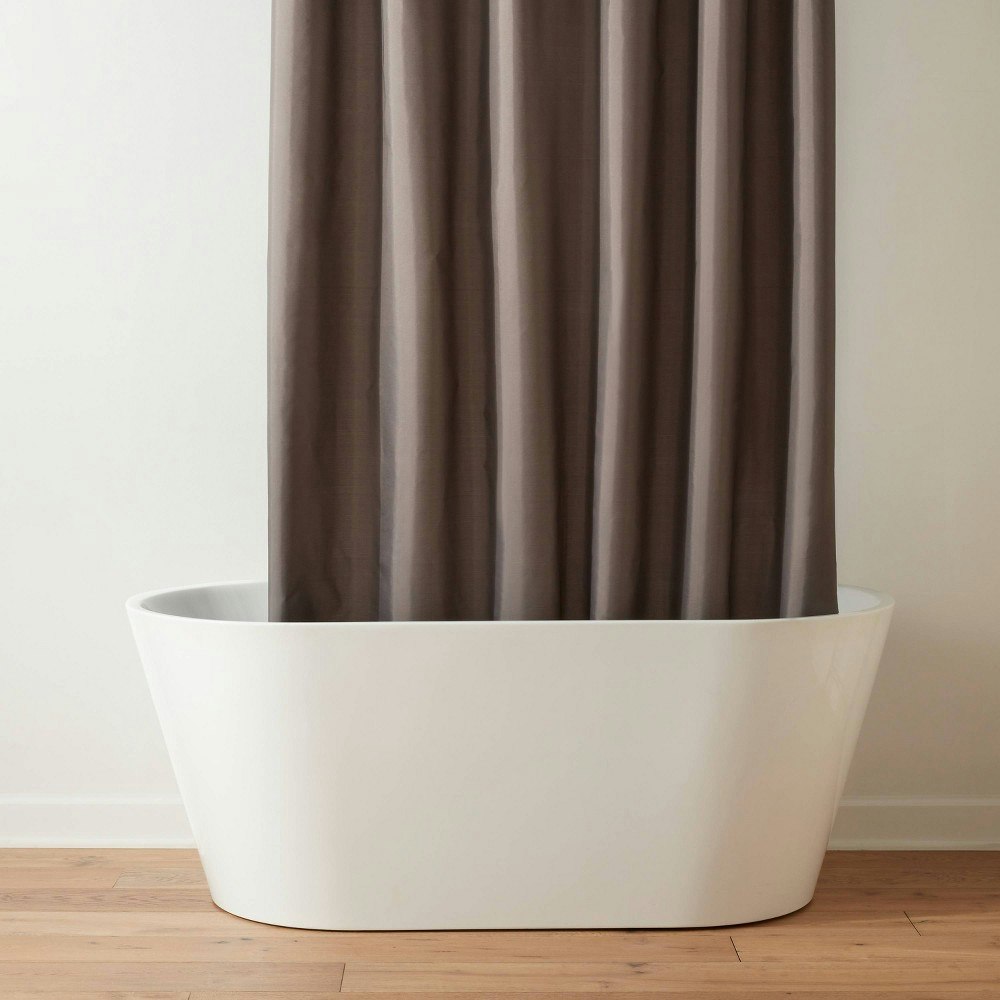 Threshold 71"x71" Mid-Weight RPET Fabric Shower Liner: $15 Threshold 71"x71" Mid-Weight RPET Fabric Shower Liner: $15