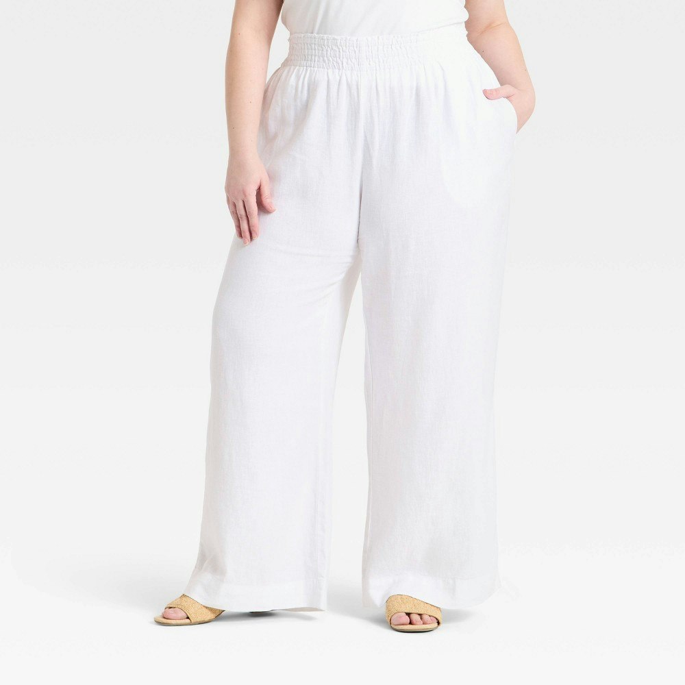 A New Day Women's High-Rise Wide-Leg Linen Pants: $30 A New Day Women's High-Rise Wide-Leg Linen Pants: $30