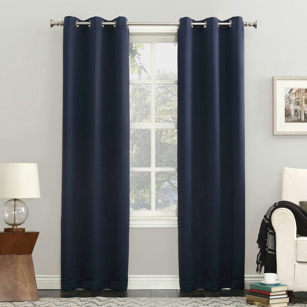 Sun Zero 54" x 84" Blackout Energy Saving Grommet Curtain Panel: $27.99 Sun Zero 54" x 84" Blackout Energy Saving Grommet Curtain Panel: $27.99