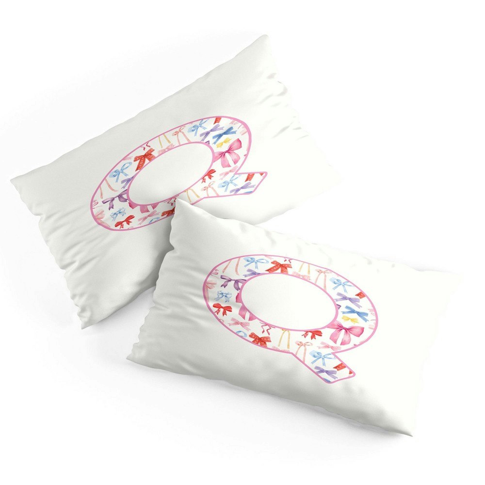 Deny Designs April Lane Monogram Microfiber Pillow Sham: $35.49