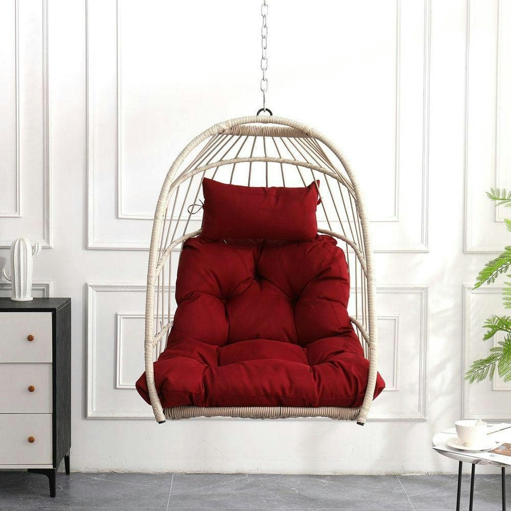 1-Person Outdoor Rattan Egg Swing Chair: $164.52 1-Person Outdoor Rattan Egg Swing Chair: $164.52