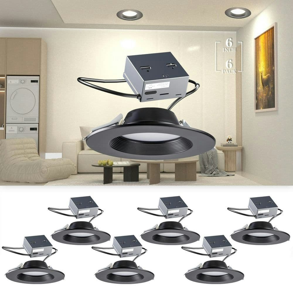 6-Inch Selectable 3CCT Dimmable LED Downlight 6-Pack: $129.99 6-Inch Selectable 3CCT Dimmable LED Downlight 6-Pack: $129.99