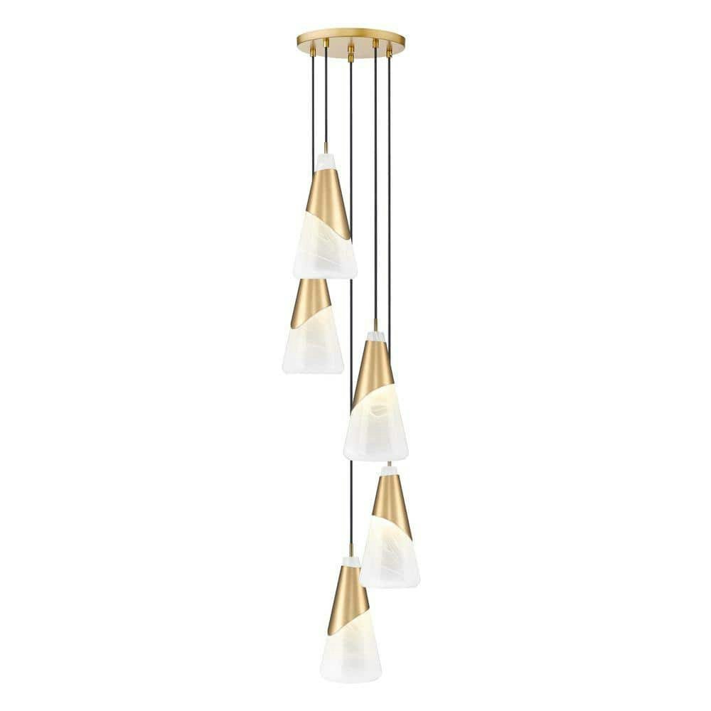 Aimie 5-Light Gold Chandelier: $950 Aimie 5-Light Gold Chandelier: $950