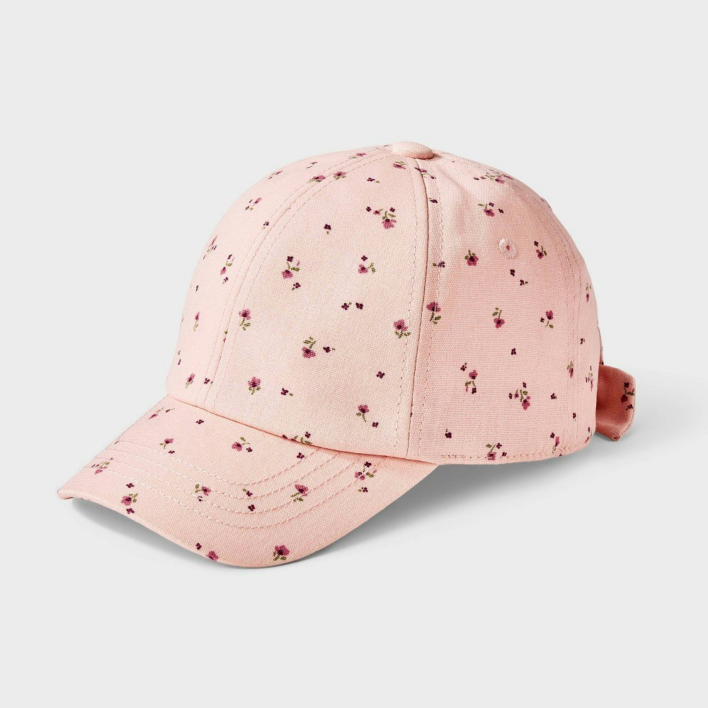 Cat & Jack Girls' Floral Canvas Hat: $12 Cat & Jack Girls' Floral Canvas Hat: $12