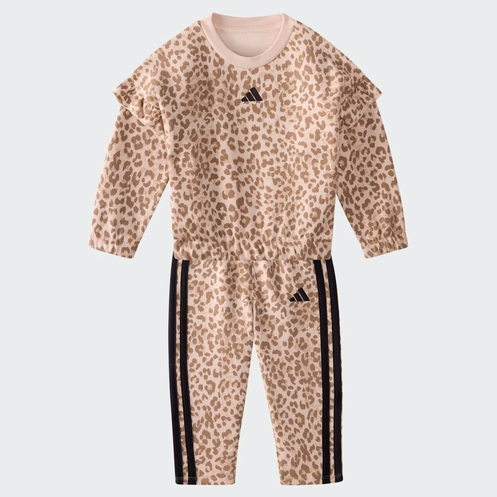 Long Sleeve Printed Pullover & Barrel Leg Pant Set 2-Piece: $50