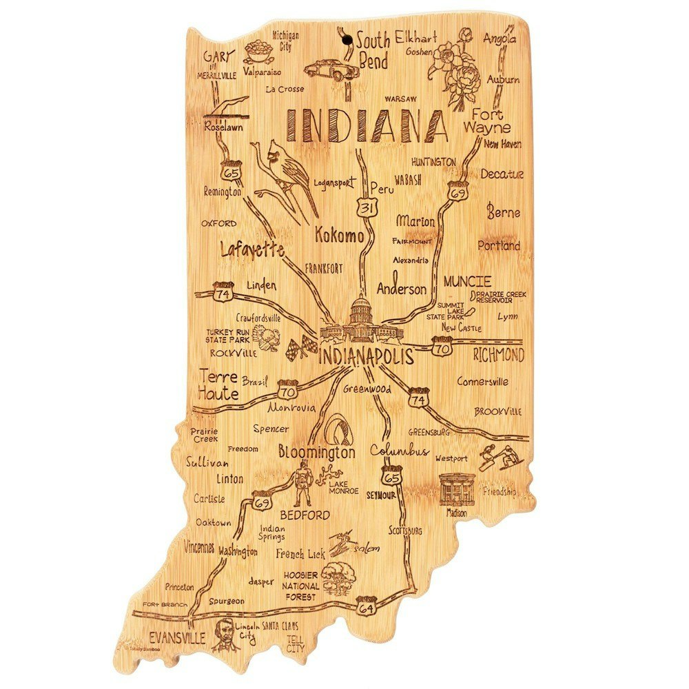 Totally Bamboo Destination Indiana Serving and Cutting Board: $29.99 Totally Bamboo Destination Indiana Serving and Cutting Board: $29.99
