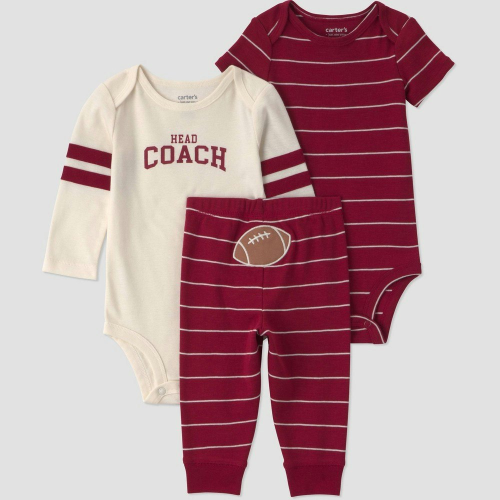 Carter's Just One You Baby Boys' Football 3-Piece Bodysuit and Pants Set: $12 Carter's Just One You Baby Boys' Football 3-Piece Bodysuit and Pants Set: $12