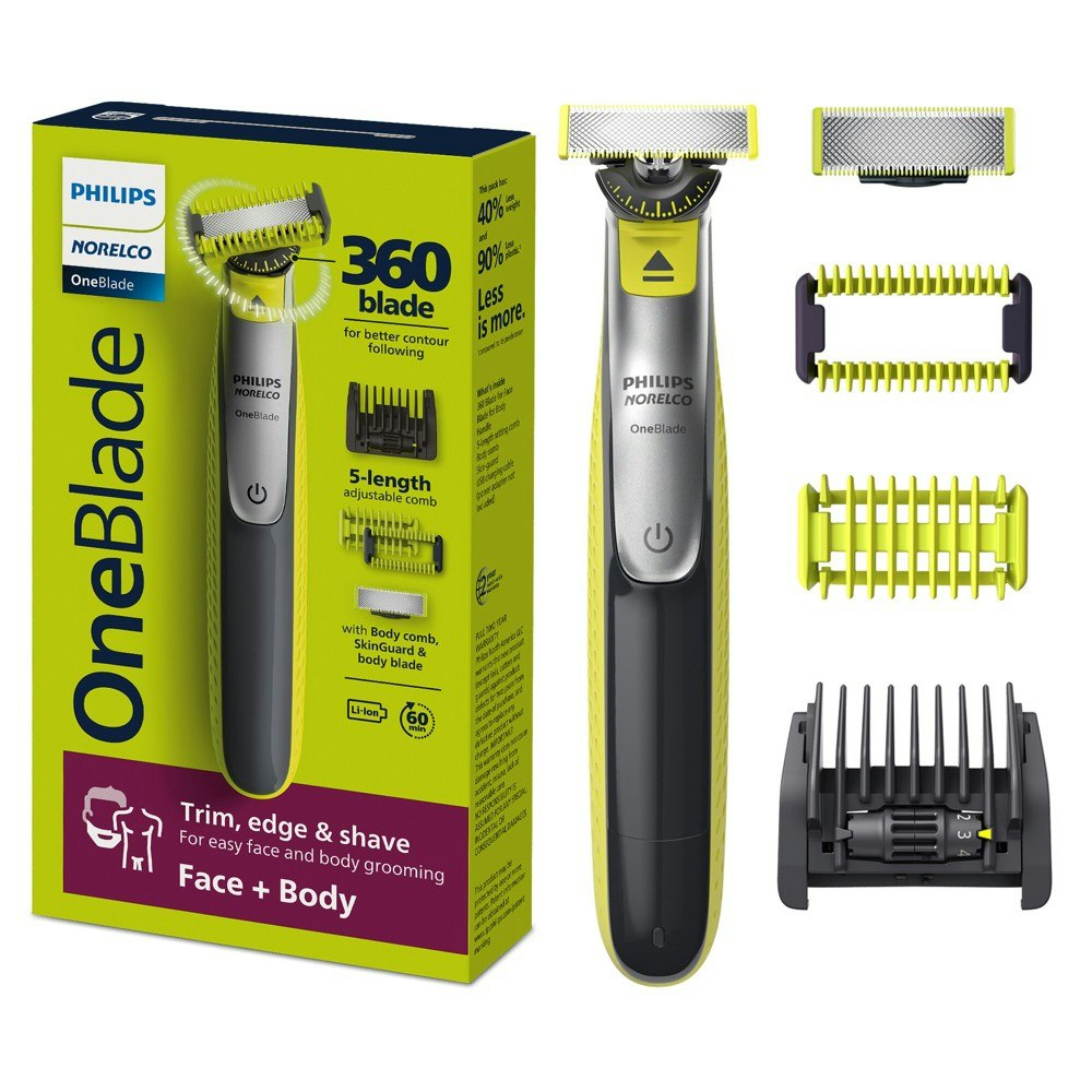 Philips Norelco OneBlade 360 Face and Body Electric Shaver and Trimmer: $49.99 Philips Norelco OneBlade 360 Face and Body Electric Shaver and Trimmer: $49.99