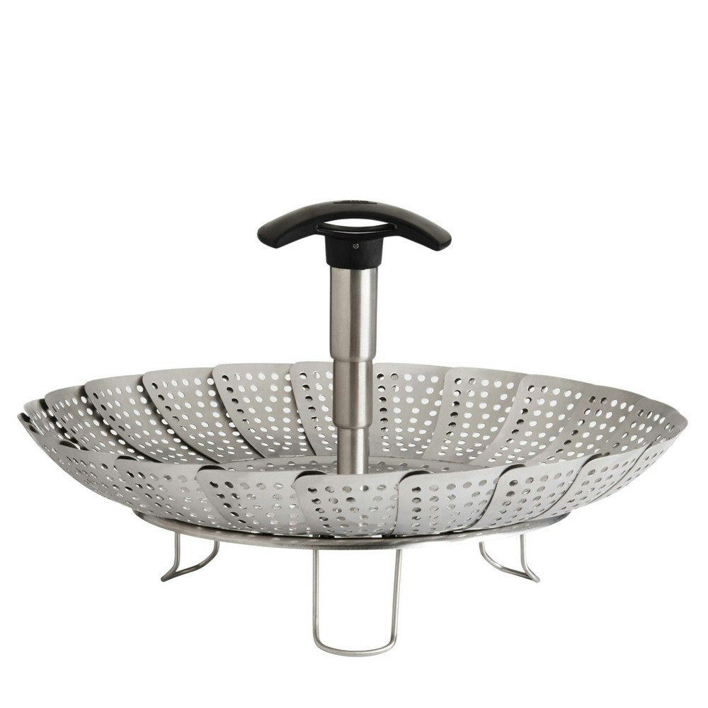 OXO Stainless Steel Steamer Basket with Extendable Handle: $26.99 OXO Stainless Steel Steamer Basket with Extendable Handle: $26.99