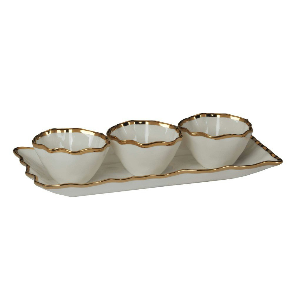 Certified International 4-Piece Regency Tray and Condiment Bowl Set: $42.99 Certified International 4-Piece Regency Tray and Condiment Bowl Set: $42.99