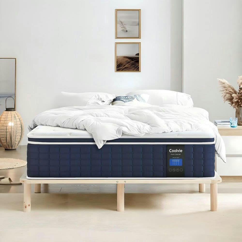 KE04 Twin XL 14-Inch Medium Plush Hybrid Gel Memory Foam Mattress: $379.99