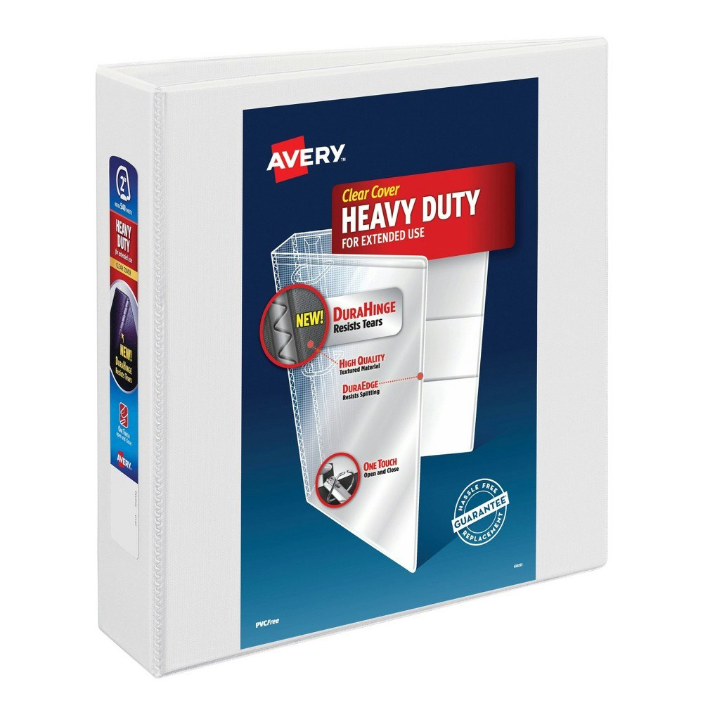 Avery 2-Inch One Touch Slant Ring Heavy-Duty View Binder: $9.79