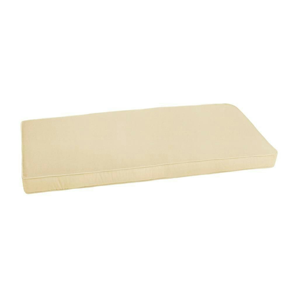 Sunbrella 60" x 19" x 3" Canvas Outdoor Corded Bench Cushion: $210.99