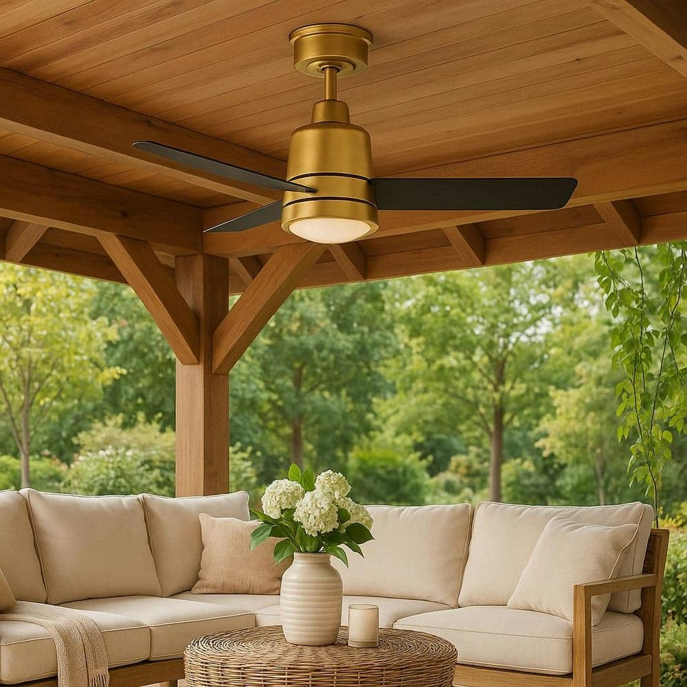 Chet 36-inch Indoor/Outdoor LED Ceiling Fan with Remote Control: $459 Chet 36-inch Indoor/Outdoor LED Ceiling Fan with Remote Control: $459