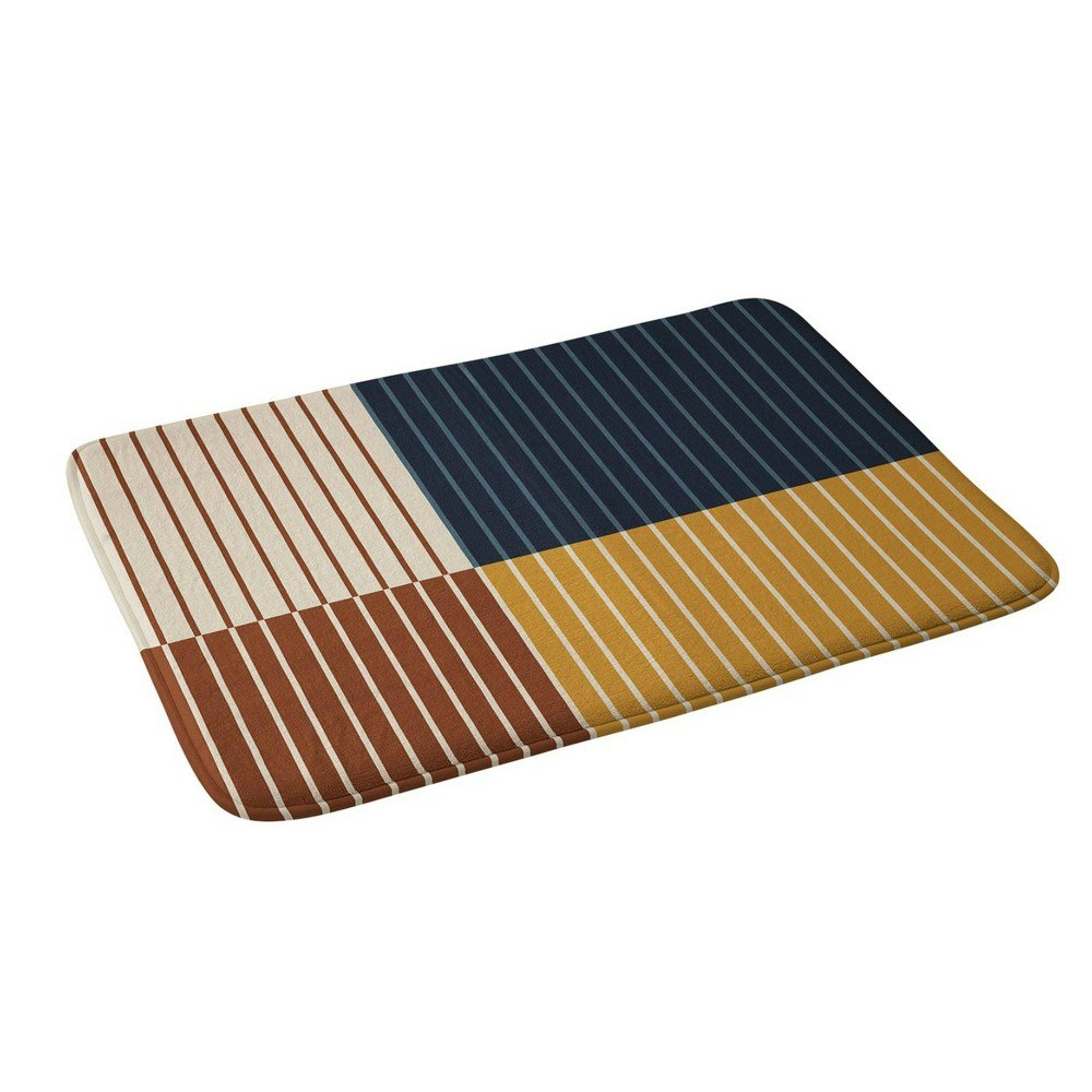Deny Designs Color Block Line Abstract Memory Foam Bath Mat: $65.99 Deny Designs Color Block Line Abstract Memory Foam Bath Mat: $65.99