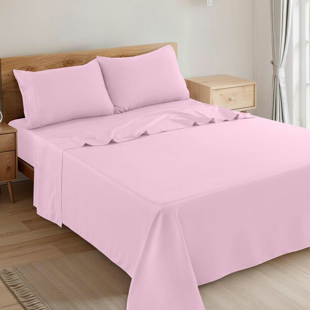 Lux Decor 4-Piece Twin Microfiber Sheet Set: $19.98 Lux Decor 4-Piece Twin Microfiber Sheet Set: $19.98