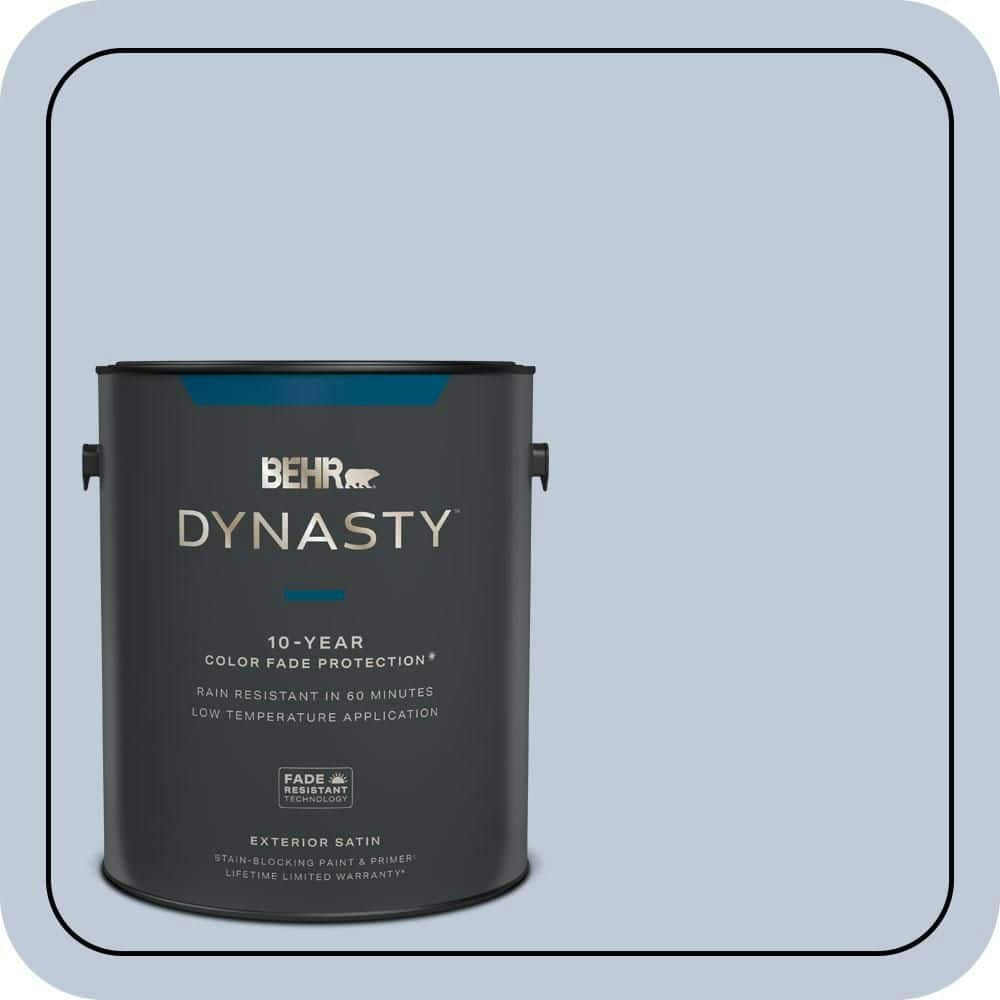 Behr Icy Brook Satin Exterior Paint and Primer 1-Gallon: $79.98 Behr Icy Brook Satin Exterior Paint and Primer 1-Gallon: $79.98