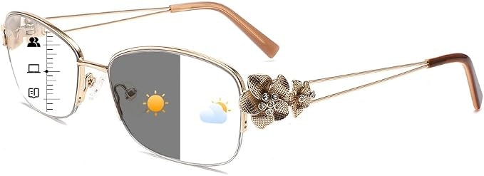 Women's Photochromic Progressive Multifocal Reading Glasses: $14.29 Women's Photochromic Progressive Multifocal Reading Glasses: $14.29