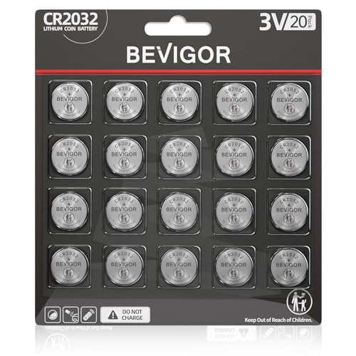Bevigor CR2032 3V Lithium Coin Battery 20-Pack: $3.29 Bevigor CR2032 3V Lithium Coin Battery 20-Pack: $3.29