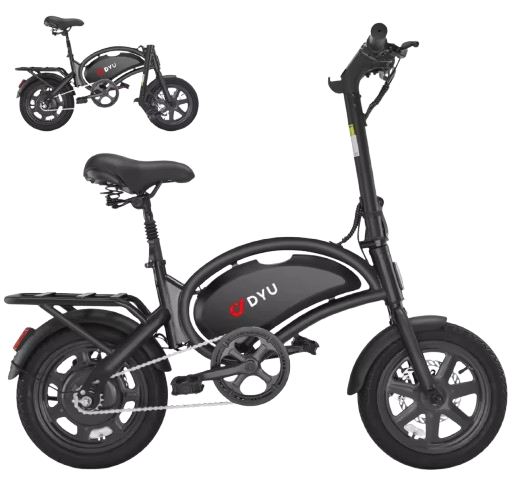 DYU D3F 14" Folding Electric Bike: $180