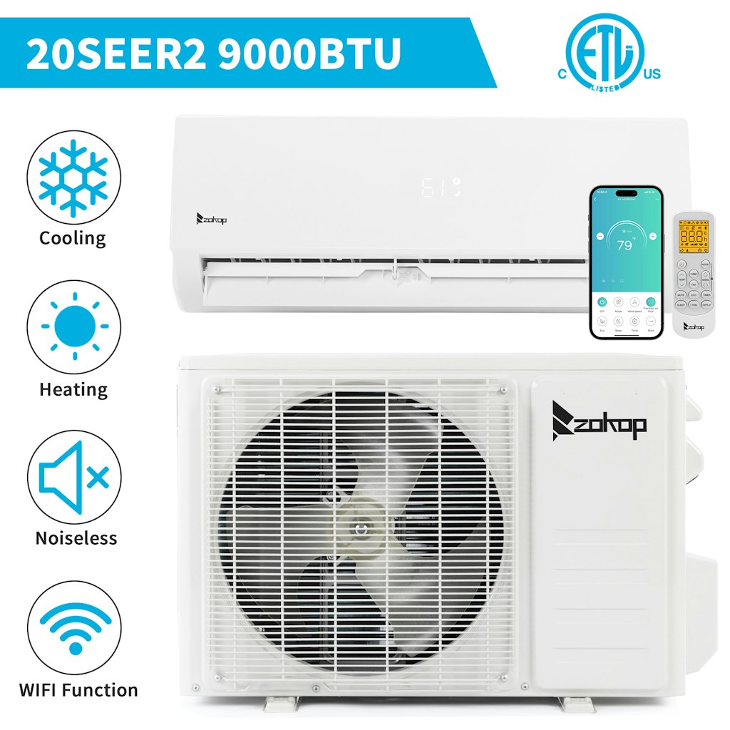Zokop 9000-BTU Mini Split Air Conditioner: $368