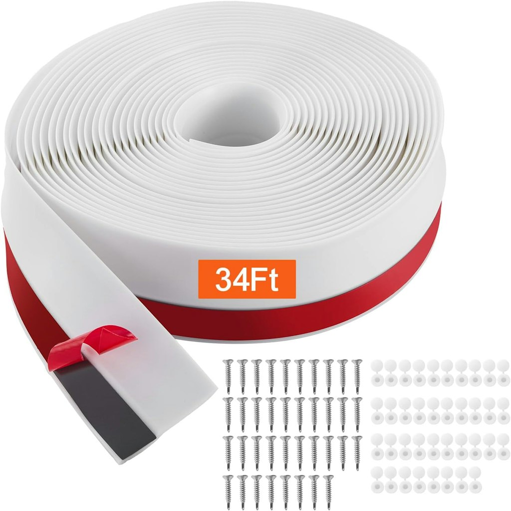 Vevor 34-Foot Garage Door Top & Side Seal Strip: $18 Vevor 34-Foot Garage Door Top & Side Seal Strip: $18