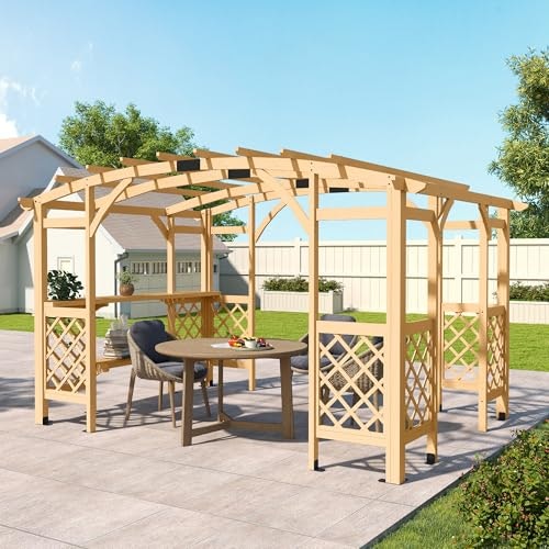 Happatio 10x14-Foot Wooden Pergola: $559.99