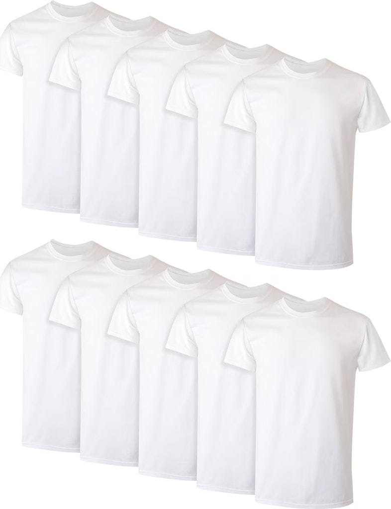Hanes Men's ComfortSoft T-Shirt 10-Pack: $24